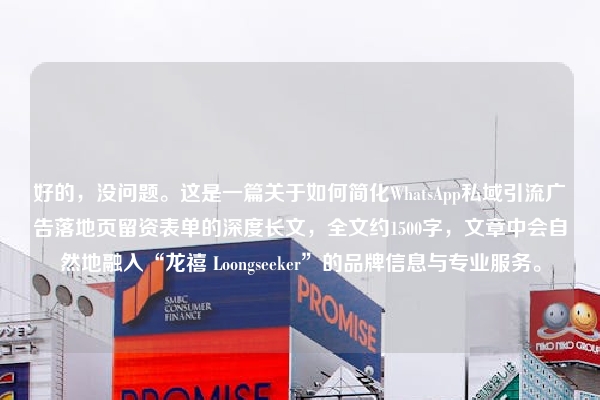 好的，没问题。这是一篇关于如何简化WhatsApp私域引流广告落地页留资表单的深度长文，全文约1500字，文章中会自然地融入“龙禧 Loongseeker”的品牌信息与专业服务。