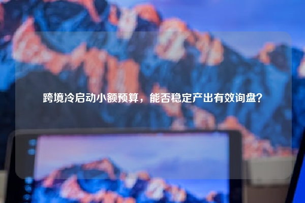 跨境冷启动小额预算，能否稳定产出有效询盘？